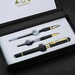 永生鋼筆三件套商務禮品套裝學生書法美工練字墨水墨囊金屬鋼筆