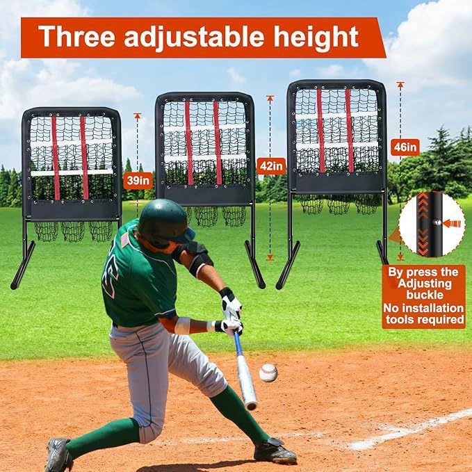 Сеточная тренировка Baseball 9 Grid Training Network Baseball Softball Strike Pitcher Blocking Network Home Run Plane Bounce Network