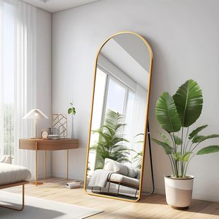Full-Length Mirror Floor Mirror for Home Use, Popular on Instagram, Dressing Mirror, Wall-Mounted Fitting Mirror, Bedroom Large Three-Dimensional Mirror
