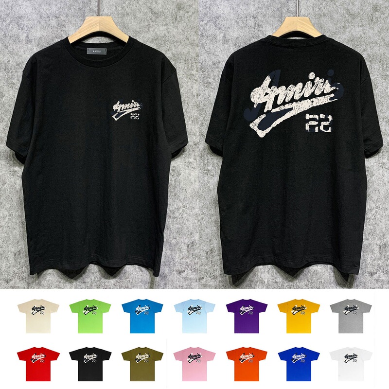 Long-Term Availability of Cross-Border European and American Trendy Brand Amiri Short-Sleeved T-Shirts Long-Term Availability of Cross-Border European and American Trendy Brand Amiri Short-Sleeved T-Shirts