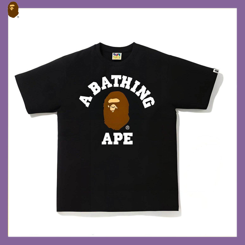 High-quality 260g pure cotton BAPE short-sleeve t-shirt for men and women, camouflage ape head gorilla top, Milo Japanese fashion brand High-quality 260g pure cotton BAPE short-sleeve t-shirt for men and women, camouflage ape head gorilla top, Milo Japanese fashion brand