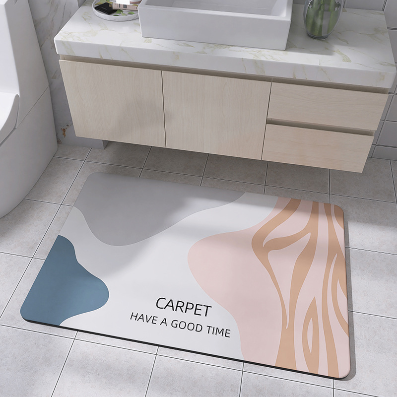 Alfombra de piso de barro de diatomeas alfombra doméstica baño absorbente alfombra de piso antideslizante de secado rápido alfombra resistente a las manchas alfombra para el hogar