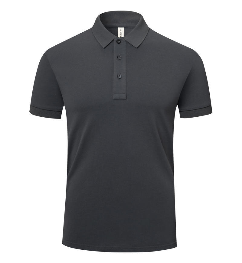 Polo de manga corta de algodón Pima de alta gama con solapa de negocios, polo de algodón para hombre, ropa de trabajo personalizada.