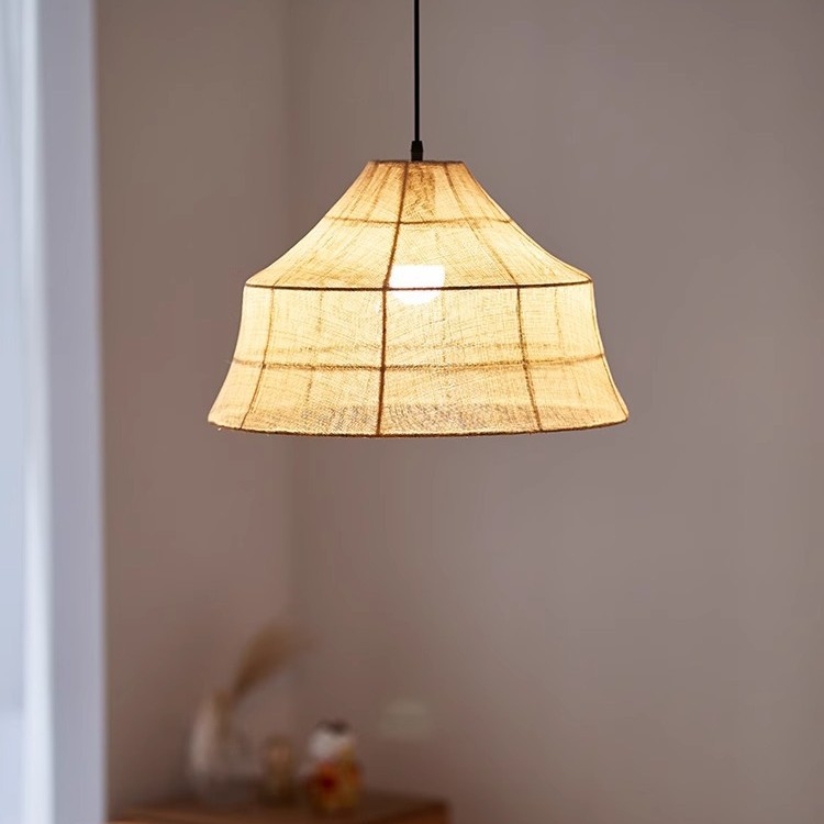 Restaurante de estilo japonés decoración de tela lámpara candelabro tienda de hot pot hotel de estilo retrógrado Zen sala de té lámpara de mesa de comedor