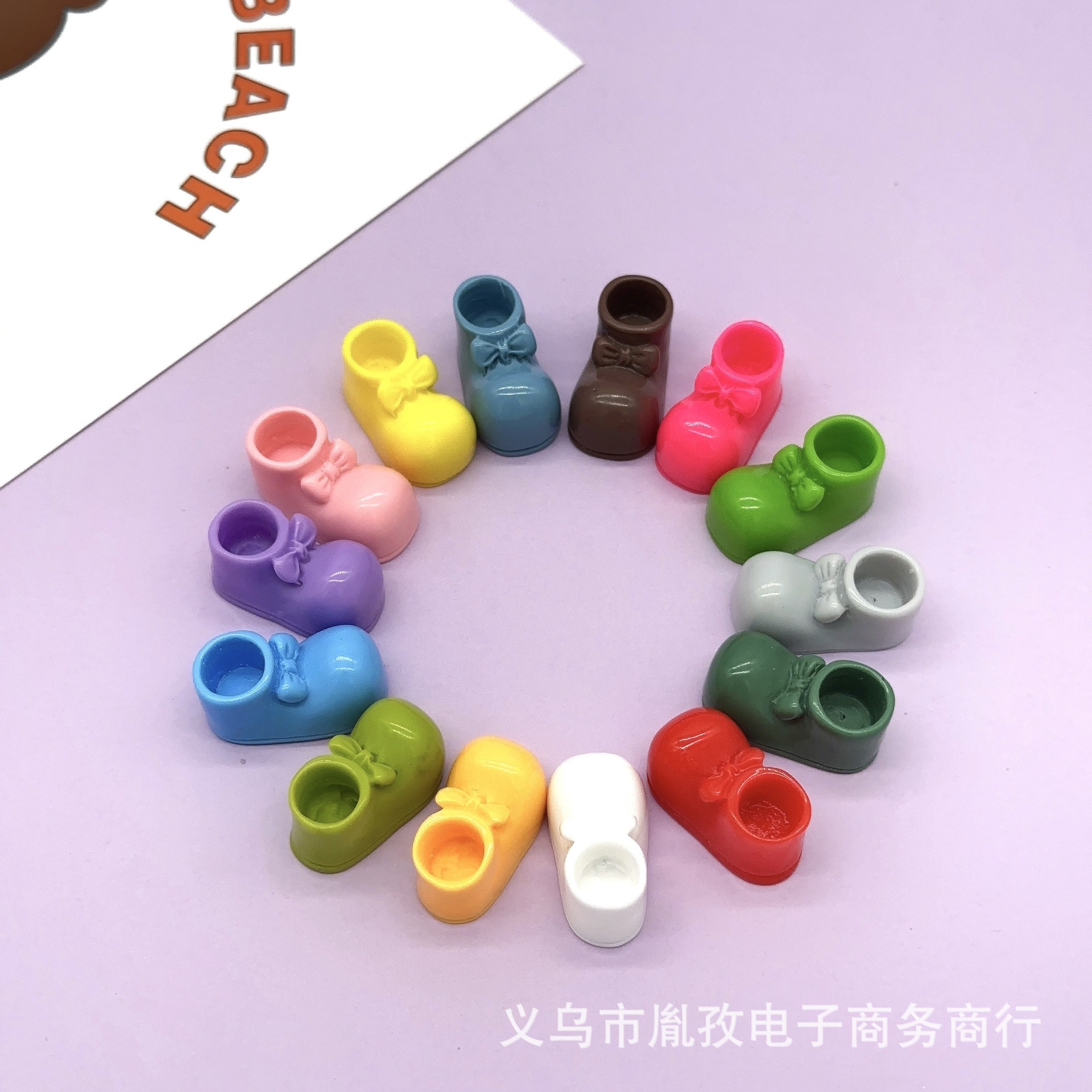 Resina coreana zapatos de arco DIY zapatos pequeños accesorios de juguetes de pelo caja de teléfono celular pegatinas de refrigerador pegatinas manuales