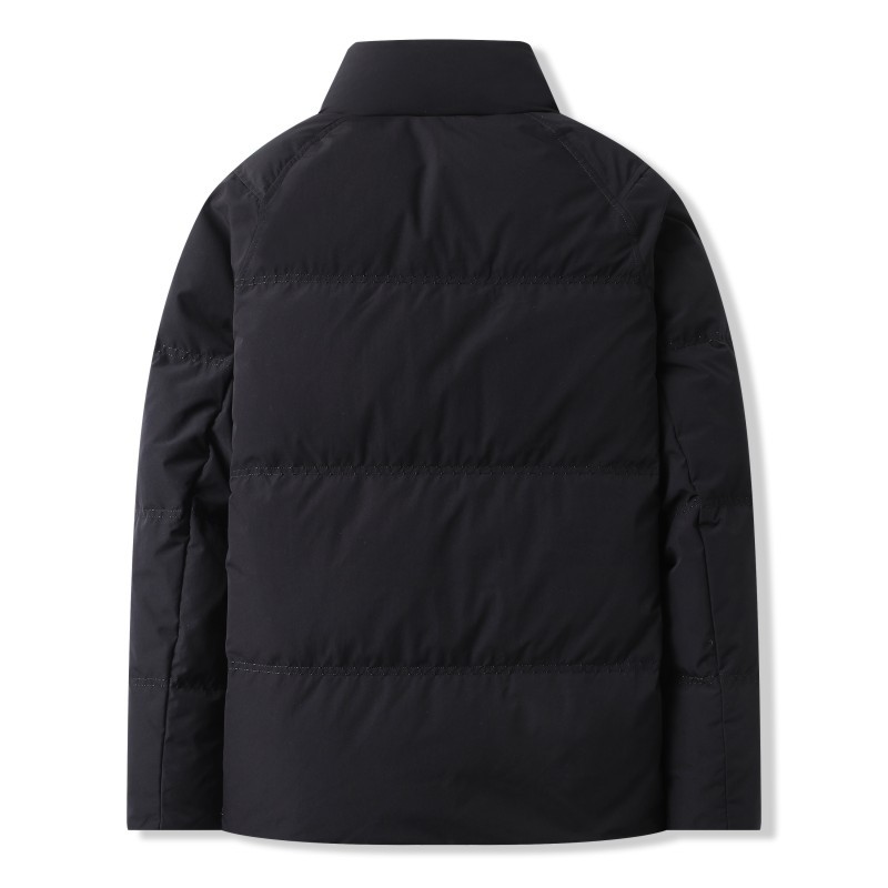 Men's Down Jacket Winter Warm Casual Standing Collar Short Coat_voghion.com