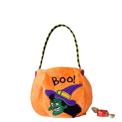 Halloween candy bag decoration portable pumpkin bag kindergarten children's candy scene layout gift bag cloth bag