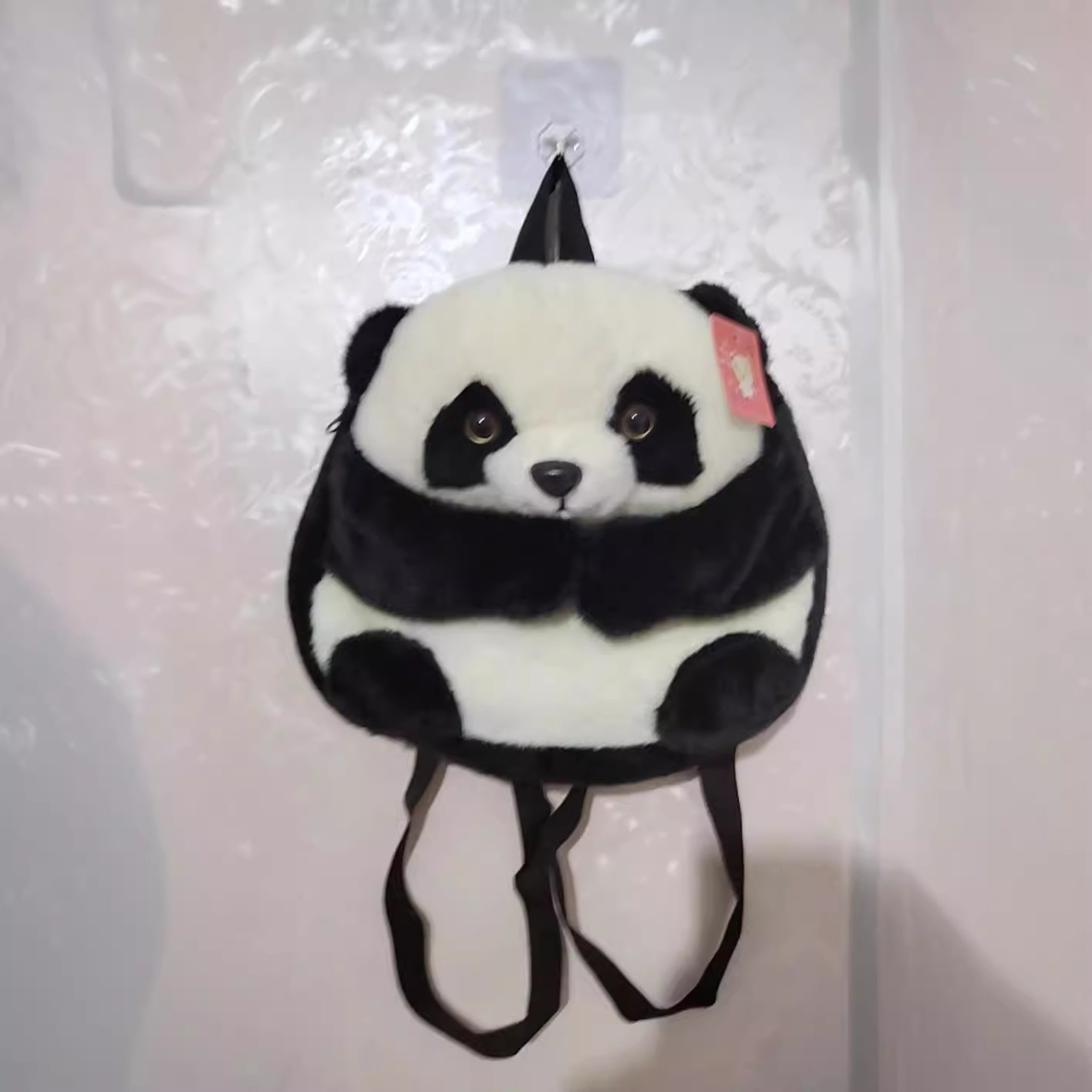 可爱熊猫毛绒双肩包公仔玩偶背包卡通熊猫礼物儿童书包抓机娃娃