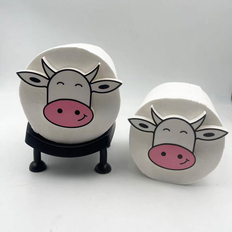 Cross-border New Tissue Holder Cow Toilet Roll Roll Holder Cow Roll Toilet Paper Holder Tissue Holder A11