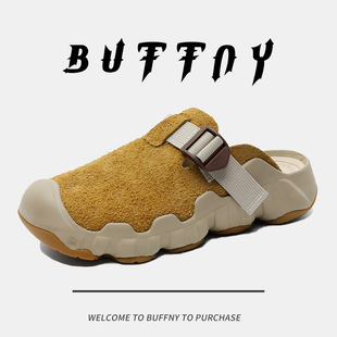 Thick-Soled Birkenstock Shoes, Retro Style Half-Flop 2025 New Spring and Summer Lazy Slip-Ons, Ugly and Cute Big-Toe Shoes, Comfortable Shoes