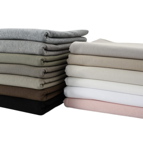 32 cotton double yarn jersey 230g cotton garment fabric plain cloth spring and summer T-shirt dress knitted fabric