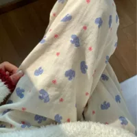 Новый продукт! Лук слоненок из хлопка двухслойная пряжа свободная и удобная милая игривая женская домашняя брюки