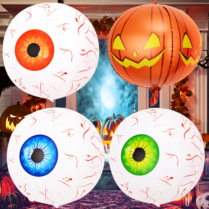 Party Occasion Aluminum Film Material Halloween Festival Halloween Eyeball Aluminum Film Party Balloons
