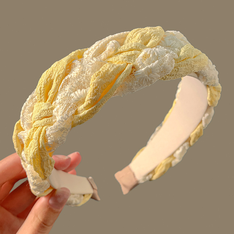 5#Lace lemon yellow