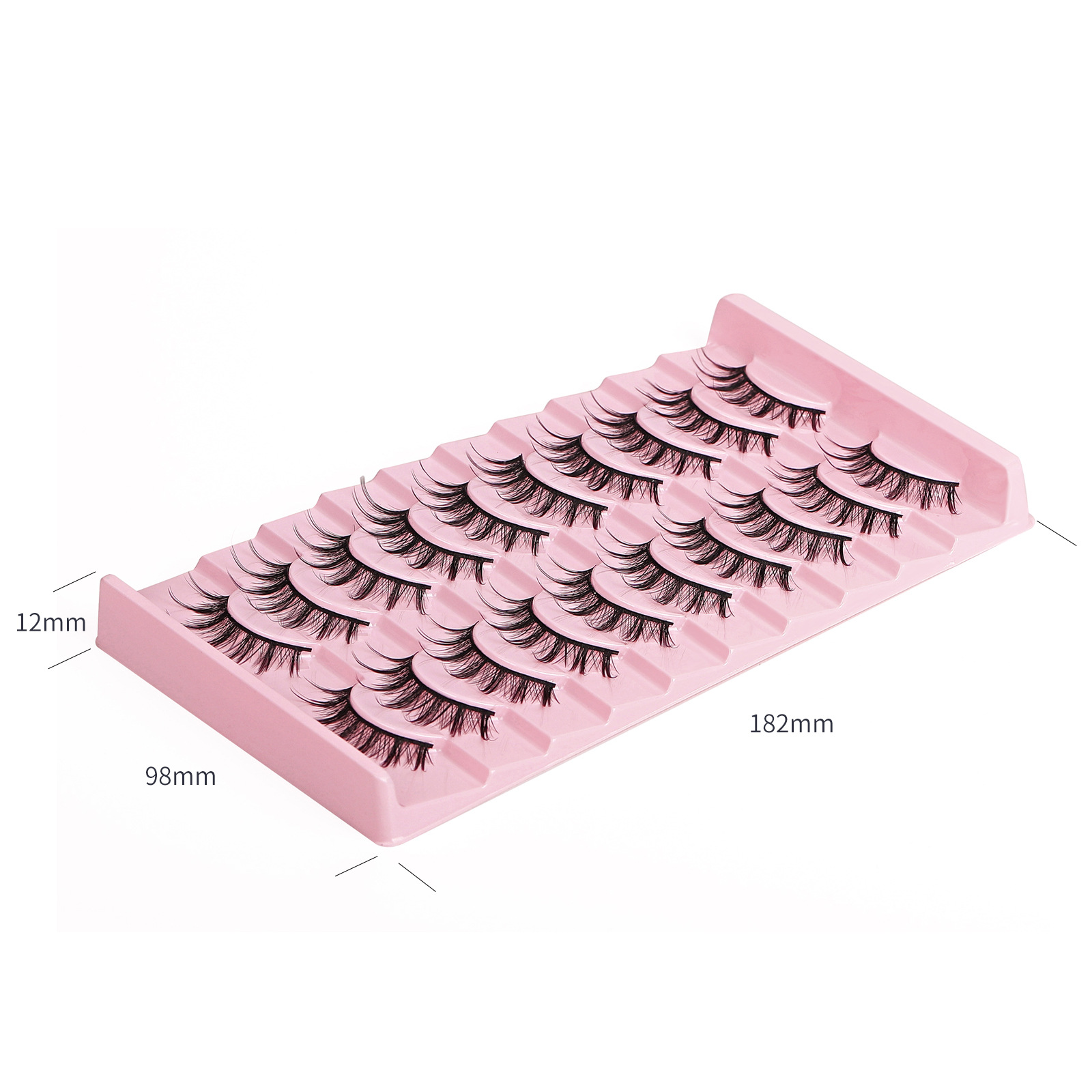Natural Little Devil False eyelashes New 3D stereoscopic sunflower style 10-pair synthetic fiber eyelashes Item Picture