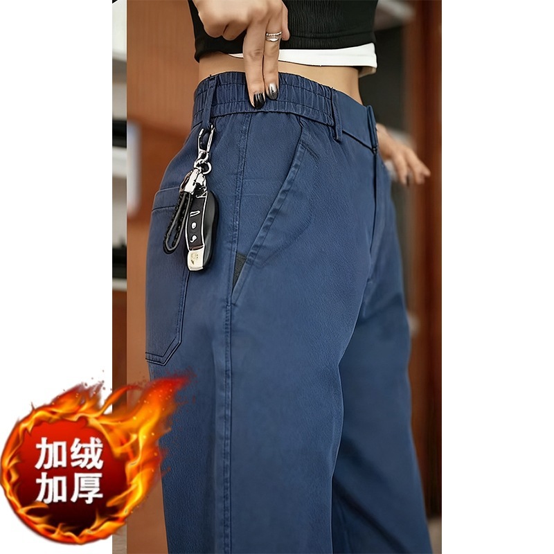 Pantalones casuales de terciopelo transfronterizo, pantalones casuales de hombre, pantalones de piernas anchas, nuevos pantalones deportivos de otoño y invierno
