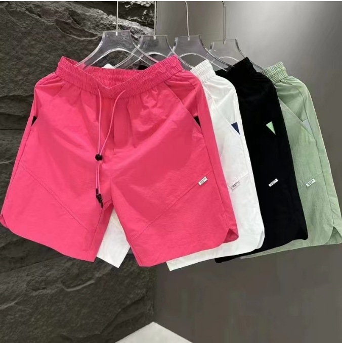 Summer All-match Thin Half-length Pants Beach Pants Men's Casual Sports Shorts Loose Breathable Quick-drying Pants Mid-length Pants