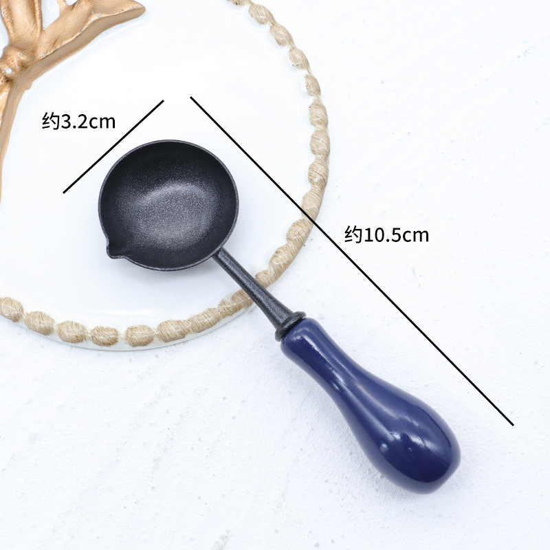 Pintura al fuego cuchara antiadherente sello de pintura al fuego cera de fusión cuchara antiadherente limpieza fácil con horno de fusión herramienta de uso cuchara antiadherente