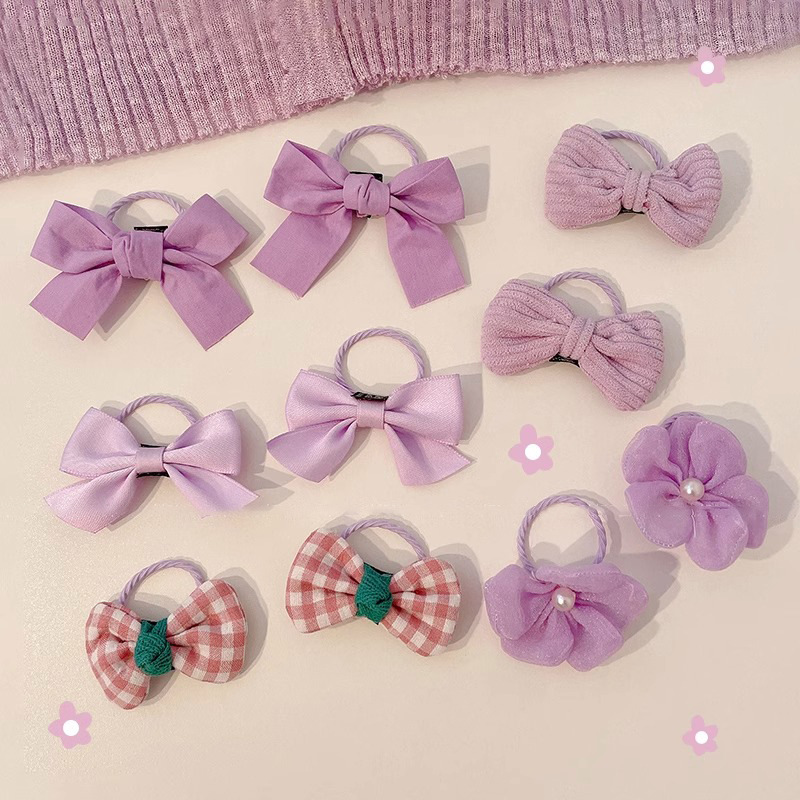 Cuerdas de cabello para niños lindos anillos de cabello de arco para niñas no lastiman cuerdas de cabello de alta elasticidad duradera para el cabello