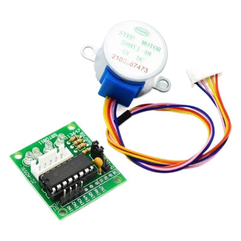 Шаговый двигатель 5 В + плата драйвера ULN2003, пятипроводная четырехфазная/Шаговая плата драйвера/тестовая плата 1 комплект