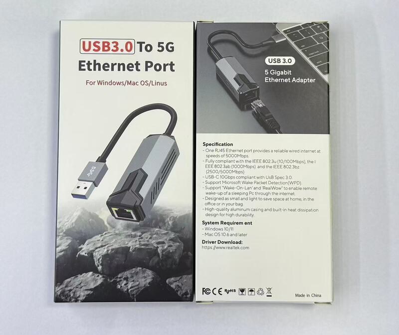 クロスボーダー 5G 有線ネットワーク カード USB/Type-C ターン インターフェイスからネットワーク ケーブル rj45 ギガビット イーサネット有線ネットワーク ポート|undefined