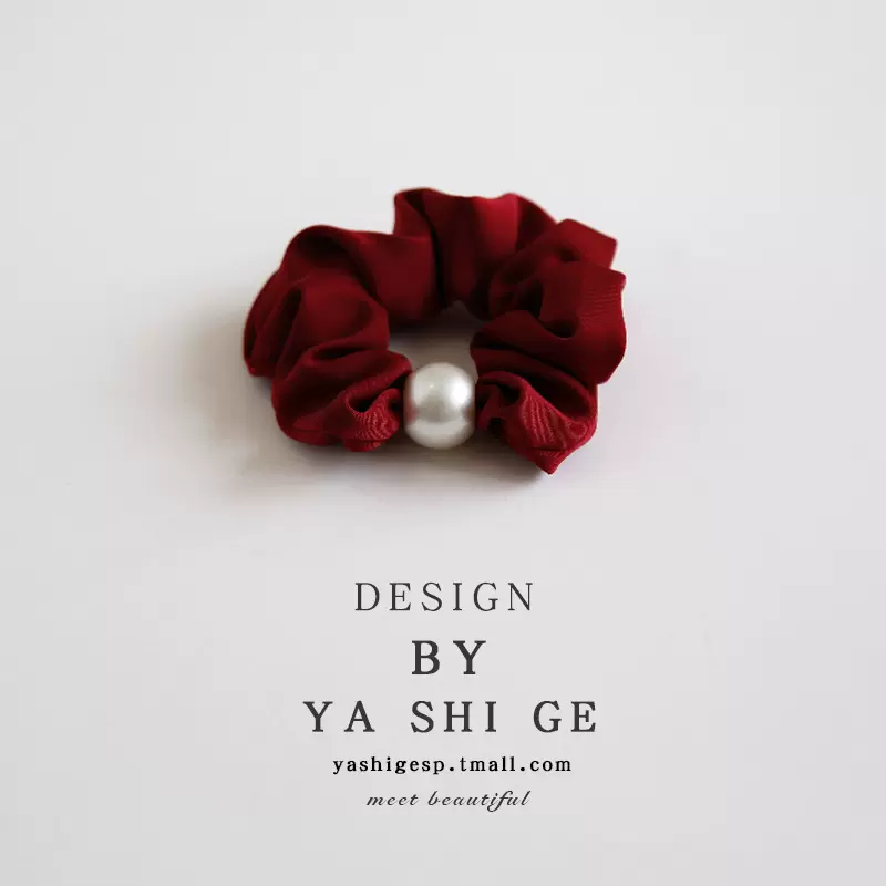 珍珠大肠发圈简约气质头绳女高弹力耐用皮筋女扎头丸子皮套发饰女