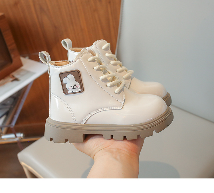 Kinder 2024 Trendy Fashion Mädchen Vielseitige Martin Jungen Frühling und Herbst Britischen Stil Kurze Stiefel_voghion.com