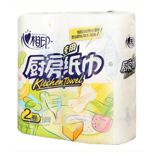 Heart-to-Heart Kitchen Oil Absorbent Paper Roll Pouch Economical Dish Cleaning Oil Absorbent Paper