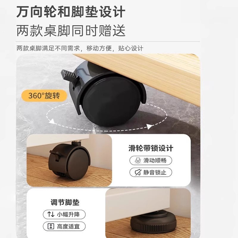 Escritorio de computadora de casa pequeña mini escritorio móvil dormitorio simple doble escritorio de computadora de escritorio