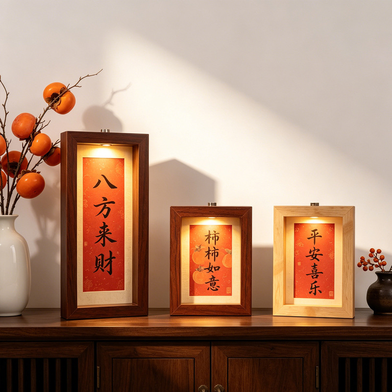 Rotating Light-Up Photo Frame Display Stand DIY Cultural and Creative Calligraphy and Painting Festive Night Light Ornament Decoration Creative Gift Rotating Light-Up Photo Frame Display Stand DIY Cultural and Creative Calligraphy and Painting Festive Night Light Ornament Decoration Creative Gift