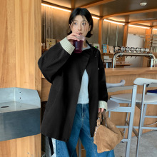 MOXI十三行女装2025秋季新款韩版格子小个子中长款女式风衣外套女