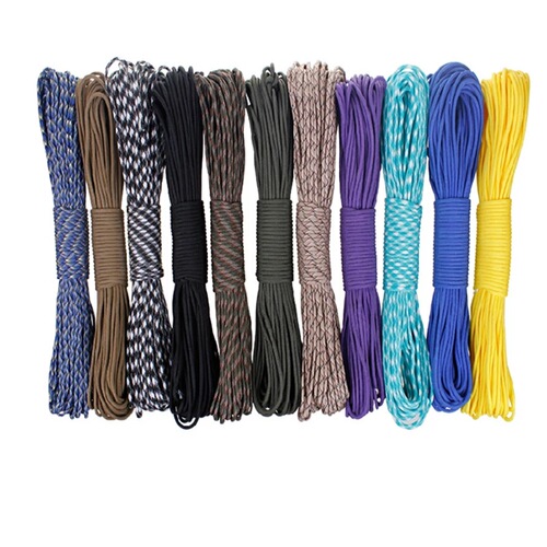 7-core 4mm paracord outdoor multi-functional mountaineering paratrooper traction rope escape lifesaving equipment safety rope 31 meters parachute rope