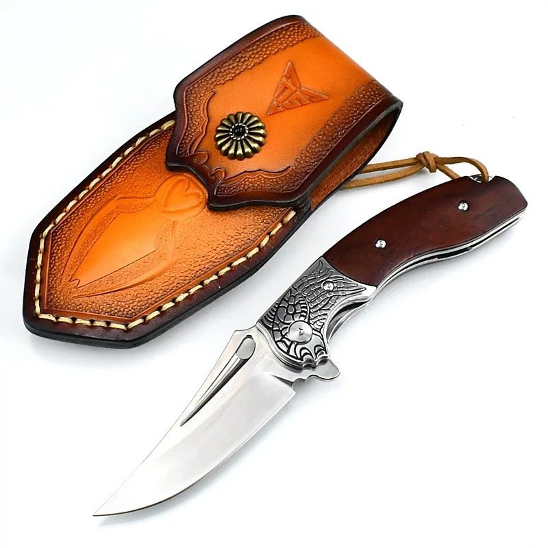 Travel pocket knife, folding handheld sharp bearing