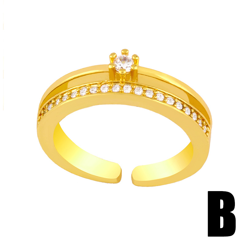 Anillo Abierto Ajustable De Moda display picture 5