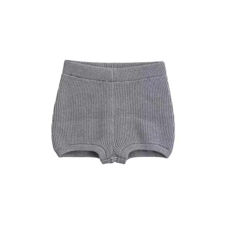 Демисезонные вязаные шорты, базовые брюки, американский стиль, slim fit