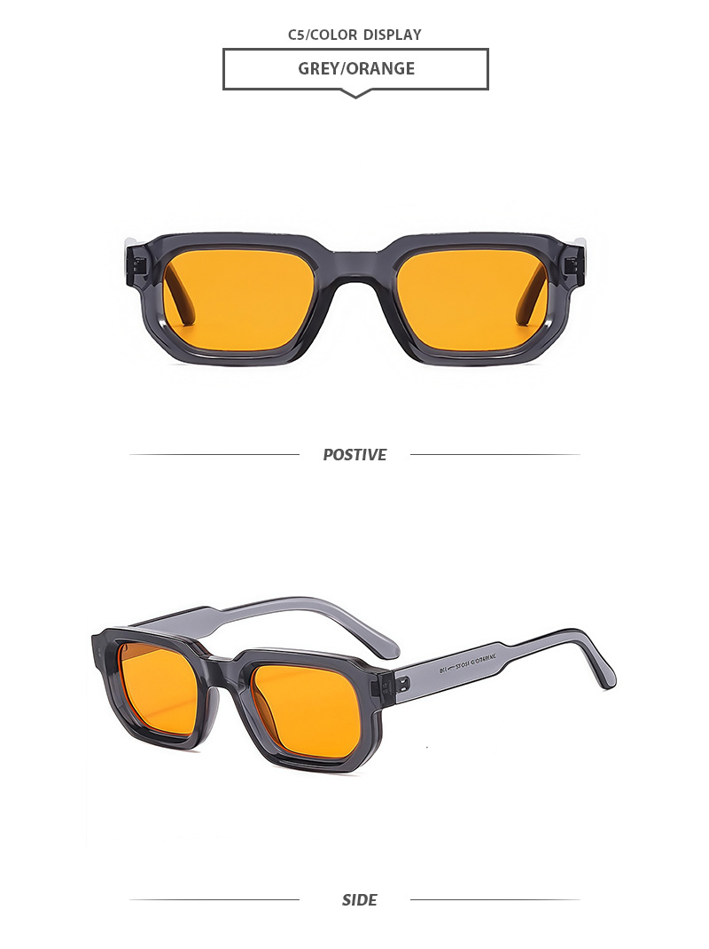 45g Weight Full Frame Glasses Structure Sunglasses Classification Ac, UV400 Protection Lens Material Square Glasses Style Outdoor, Travel, Beach Occasion Geometric Pattern All Seasons Season Unisex Gender Casual, Basic, Classic Style Style Casual Basic Classic Style Geometric Ac UV400 Protection Square Full Frame Women's Sunglasses 9