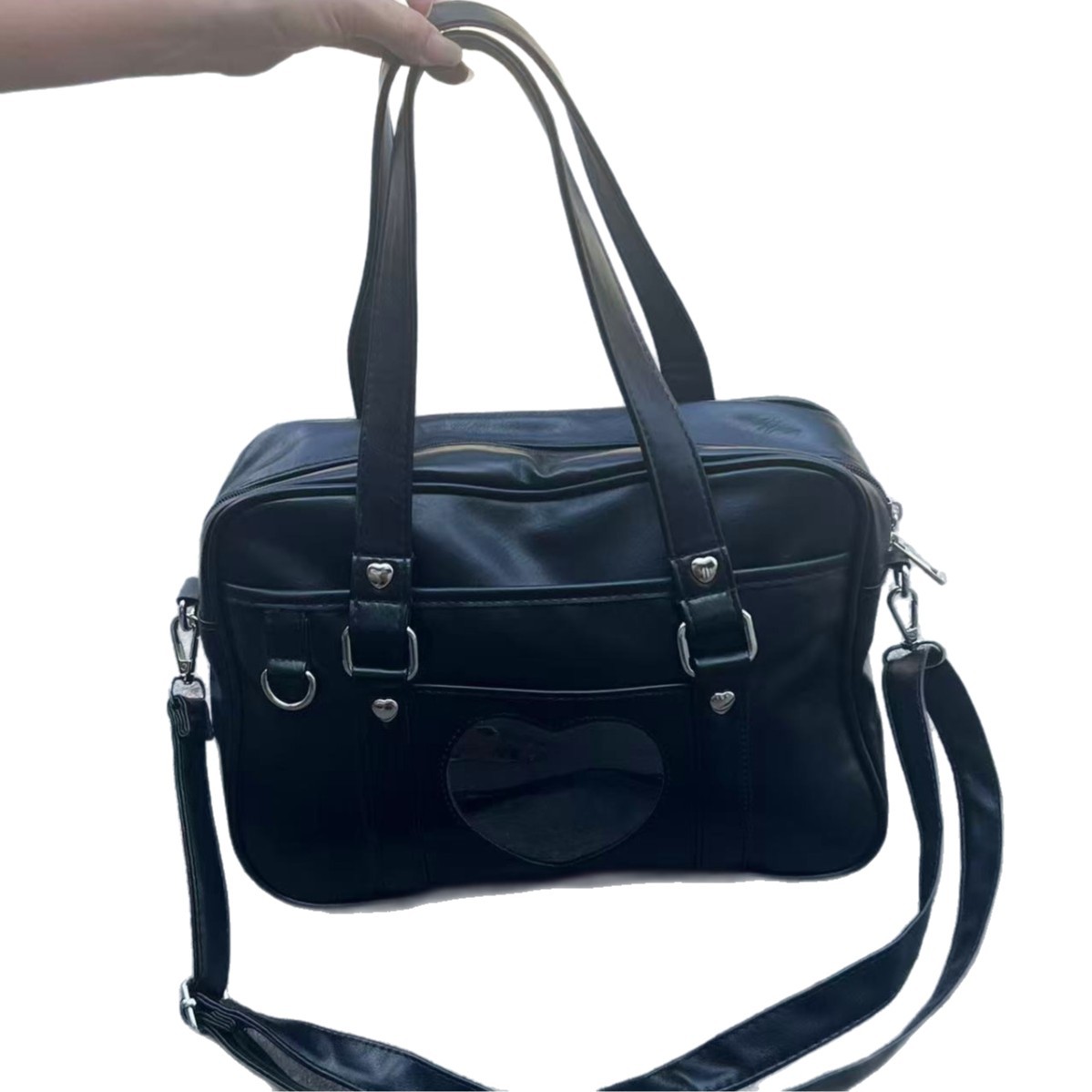 Moda casual jk bolsas uniformes japonesas polivalentes pu bolsas de viaje animadas de dos dimensiones oblicuas jk bolsas de hombro