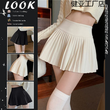 防走光百褶裙JK显瘦半身裙女春夏2023年新款A字裙高腰超短裙裙裤