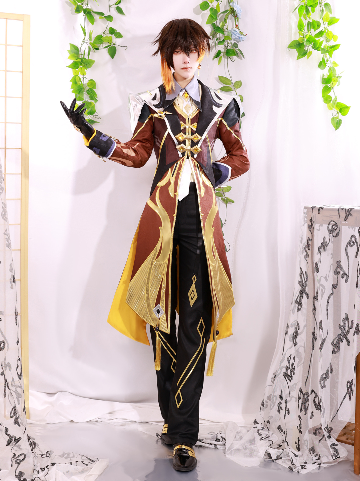 雾都原神cosplay服装摩拉克斯钟离二次元游戏动漫高配版钟离cos服-阿里巴巴