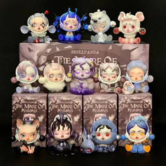 POPMART泡泡玛特SKULLPANDA食梦动物盲盒sp7代手办送玩具摆件礼物