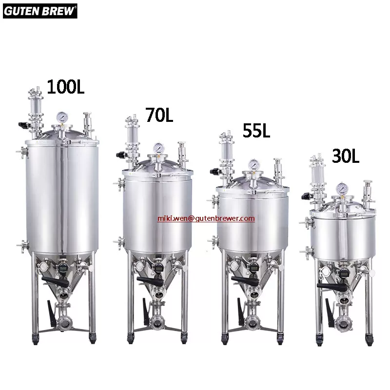 GUTEN BREW 定制保压发酵罐 30L 55L 70L 100L/夹层保温保压发酵