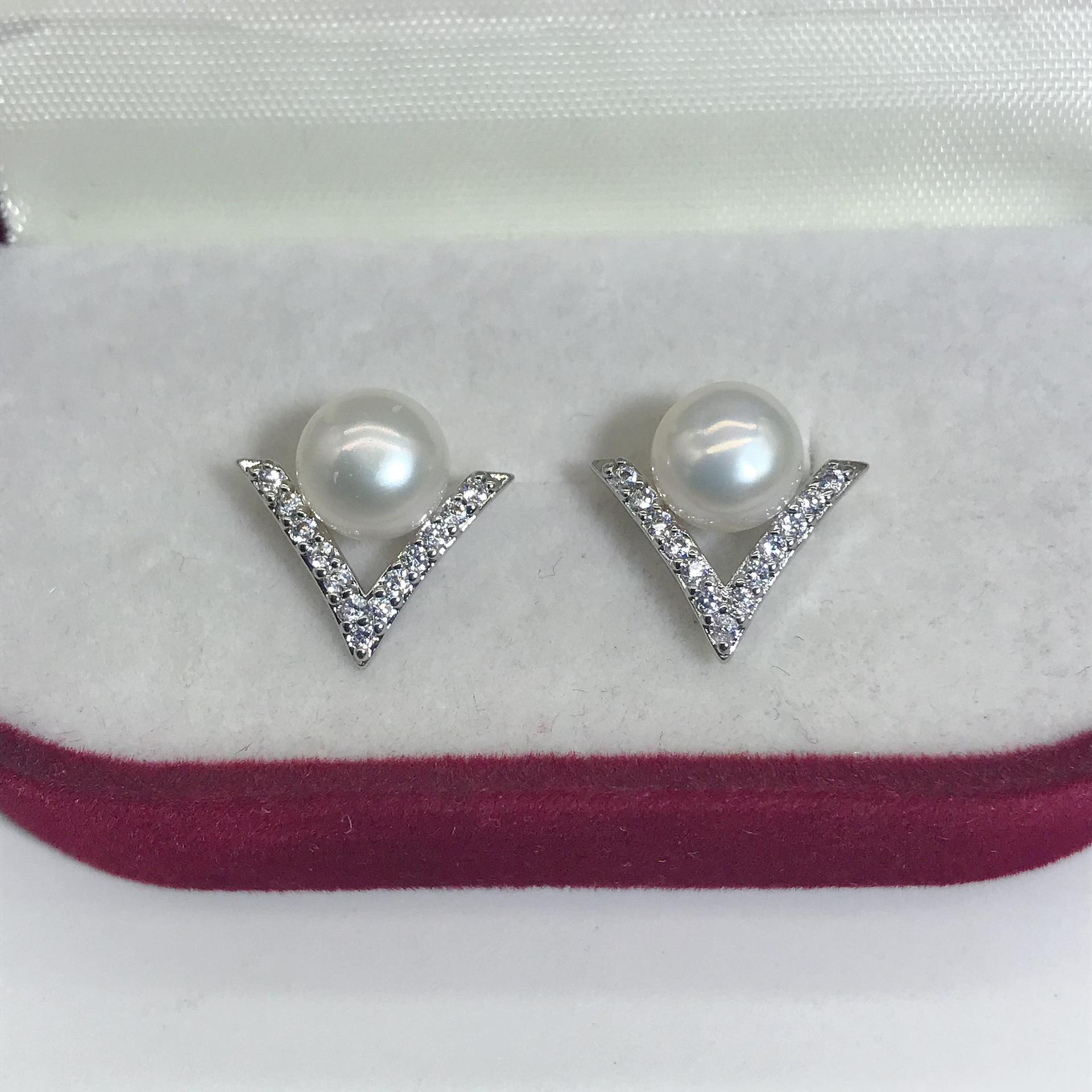 C1376B 실버 흰색 구슬