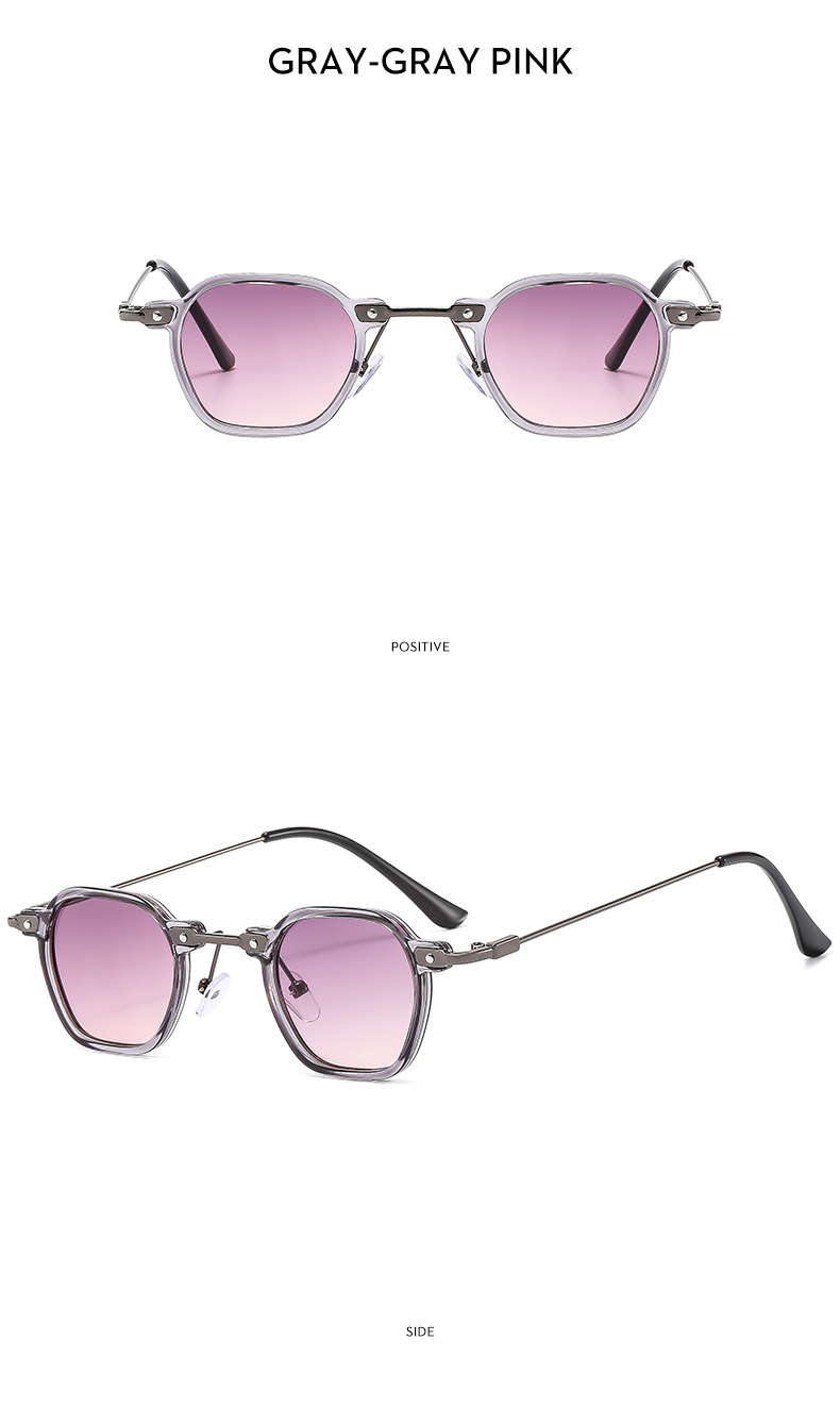 Square Hip-hop Sunglasses For Cycling Men Artistic Small Frame_voghion.com