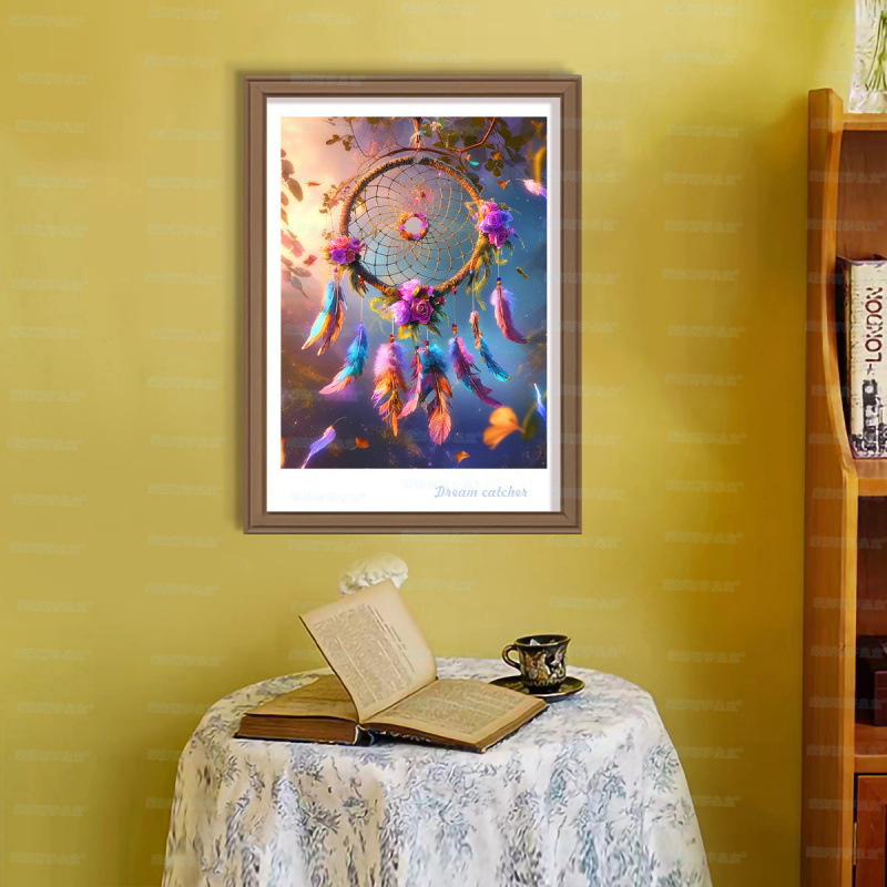 Mona Lisa real bordado cruzado sueños y flores tres nuevas pequeñas piezas floral simple bordado de hilo decorativo a mano