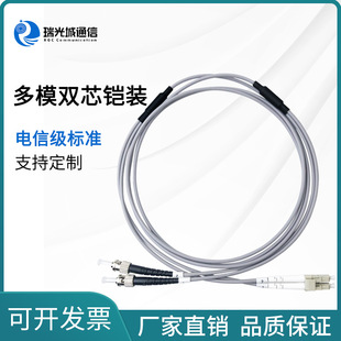 Telecom grade 62.5 multimode single core double core armored jumper SC/LC/FC/ST fiber jumper 3 m 5 m 10 m