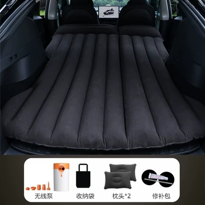 Vehicle-mounted inflatable bed Is Suitable for Tesla Y - only-for-trunk-black-tesla-model-y-with-wireless-dry-battery-pump