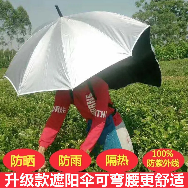 Tea-Picking Backpackable Tea-Picking Umbrella, Parasol, Tea-Picking Sun Protection Umbrella, Overhead Umbrella Hat, Outdoor Backpackable Umbrella, Long-Handled Umbrella