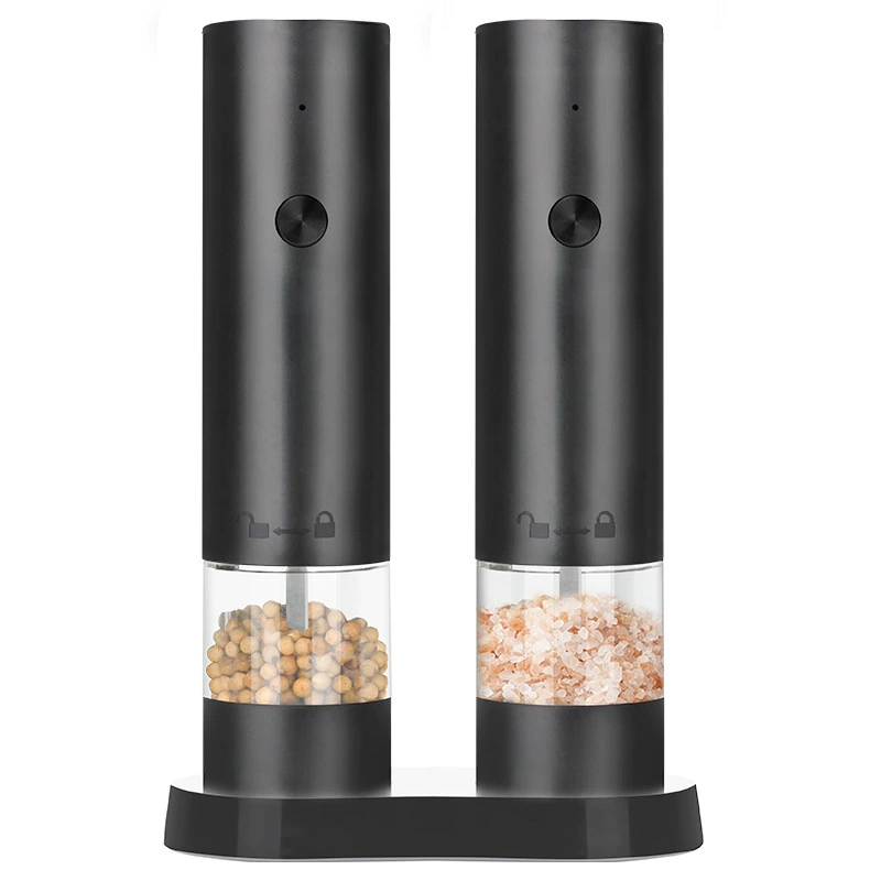 ✅ Кросс-граничный электрический grinder USB зарядка электрическая мельница для перца двухpak черный перец зерна соль мельница