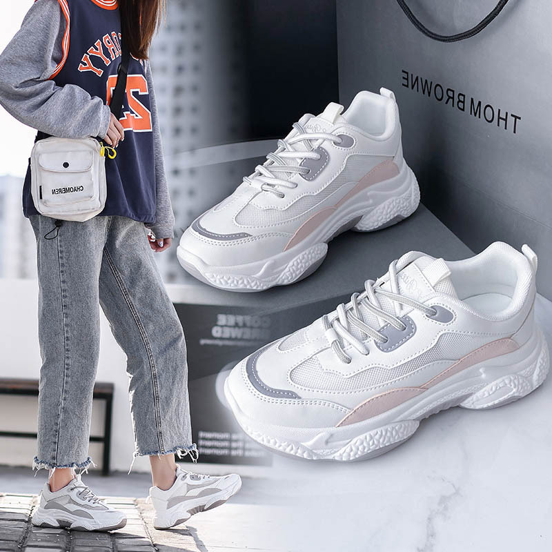 Summer women's breathable sneakers platform for leisure