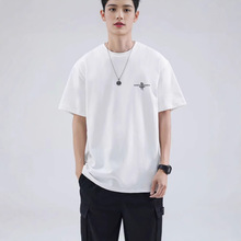 新款短袖t恤男夏季韩版潮流简约半袖上衣港风宽松休闲潮牌T恤衫潮